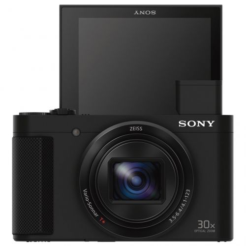 소니 Sony Cyber-shot HX80 Compact Digital Camera with 30x Optical Zoom (Black) + 32GB SDHC Memory Dual Battery Kit + Accessory Bundle