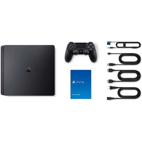 소니 Sony PlayStation 4 Slim 1TB Gaming Console, Black, CUH-2115B