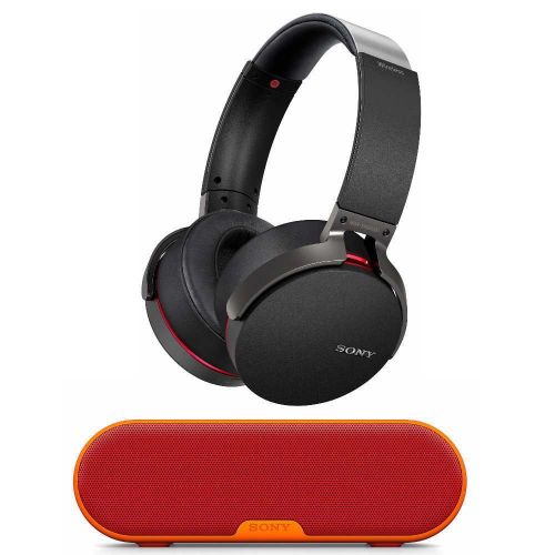 소니 Sony XB950B1 Extra Bass Wireless Headphones (Black) with SRSXB2 Bundle