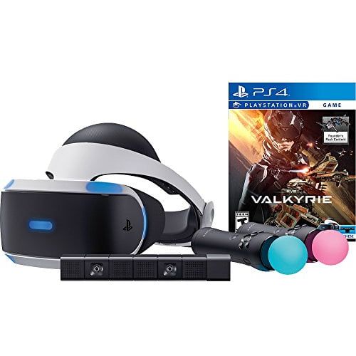 소니 Sony PlayStation VR Valkyrie Starter Bundle 4 items:VR Headset,Move Controller,PlayStation Camera Motion Sensor, PSVR EVE: Valkyrie