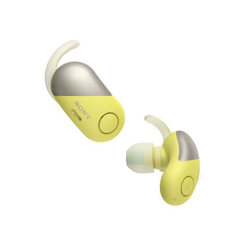 소니 Sony WF-SP700N - Earphones with mic - in-ear - Bluetooth - wireless - NFC - active noise canceling - white