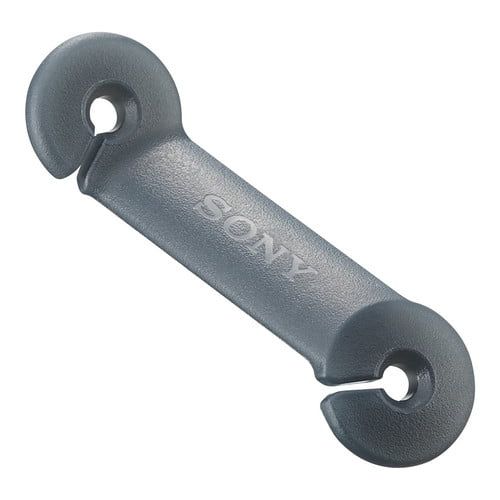 소니 Sony Flexible loop-hanger sports headphones w Mic - Splashproof MDRAS410APB, Black