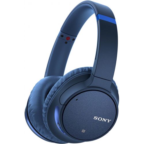 소니 Sony WH-CH700N Wireless Noise Canceling Headphones (Blue) with Case Bundle