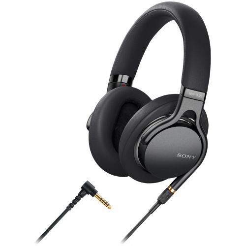 소니 Sony MDR-1AM2 - Headphones with mic - full size - wired - 3.5 mm jack - black