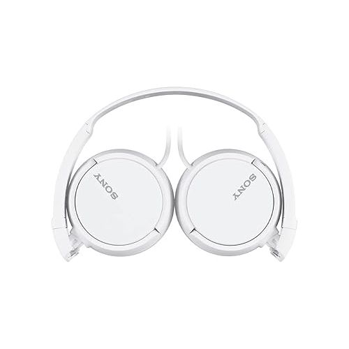 소니 Sony ZX Series Wired On-Ear Headphones, White MDR-ZX110