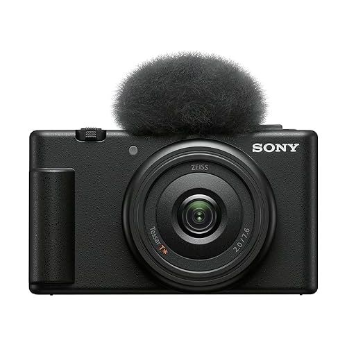 소니 Sony ZV-1F Vlog Camera for Content Creators and Vloggers Black