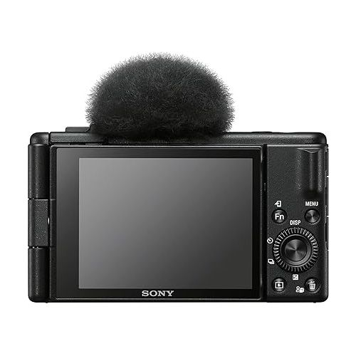 소니 Sony ZV-1F Vlog Camera for Content Creators and Vloggers Black