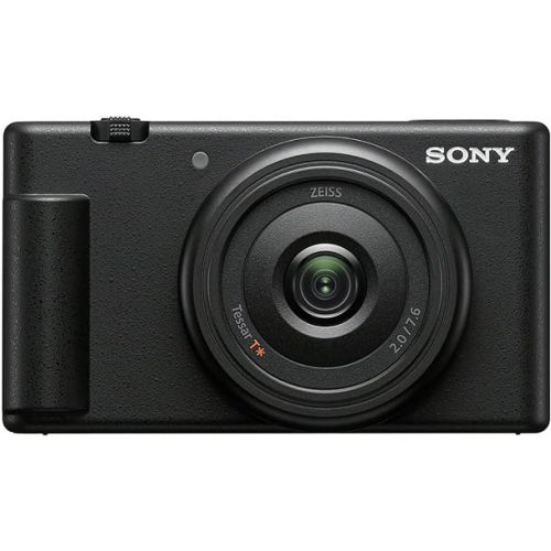 소니 Sony ZV-1F Vlog Camera for Content Creators and Vloggers Black