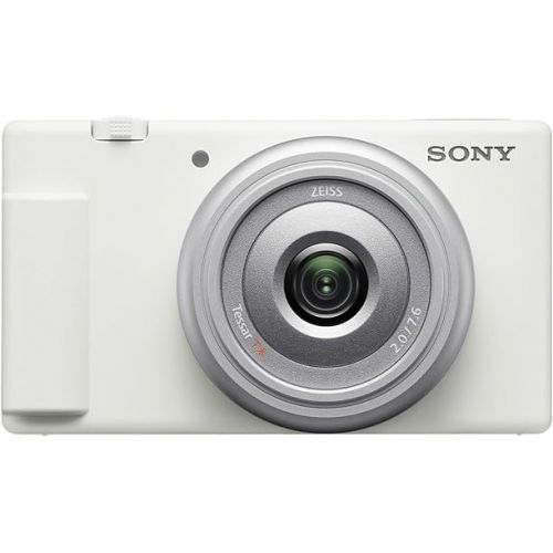 소니 Sony ZV-1F Vlog Camera for Content Creators and Vloggers White