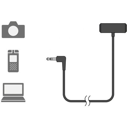 소니 Sony ECM-LV1 Compact Stereo Lavalier Microphone with 3.5mm TRS Connector