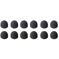 Sony ADC77B - Set of 12 Black Urethane Windscreen Kit for ECM77 Microphone