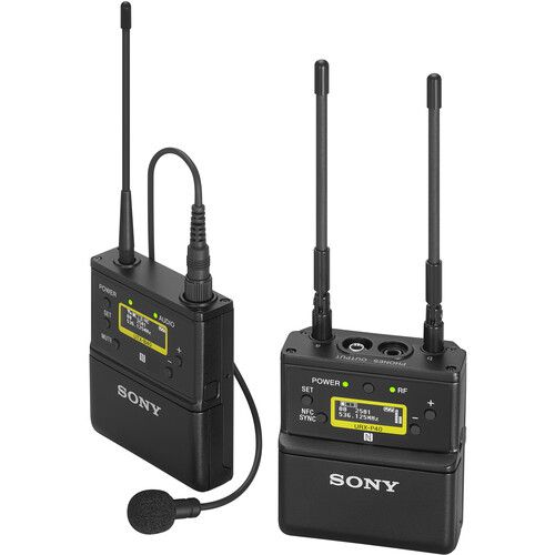 소니 Sony ECM-V1BMP Omnidirectional Lavalier Microphone with Locking Sony 3.5mm Connector (Black)