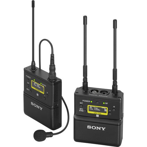 소니 Sony UWP-D Two-Receiver Camera-Mount Wireless Combo Microphone System Kit (UC25: 536 to 608 MHz)