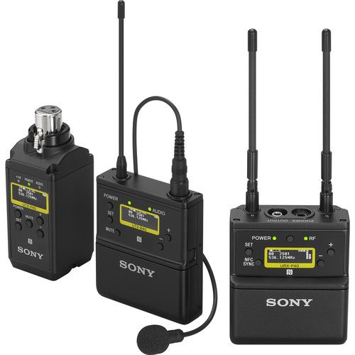 소니 Sony UWP-D Two-Receiver Camera-Mount Wireless Combo Microphone System Kit (UC14: 470 to 542 MHz)