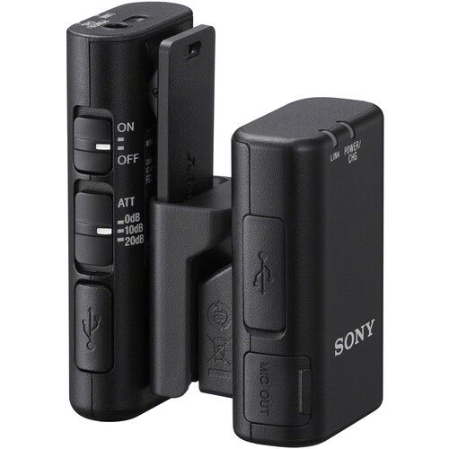 소니 Sony ECM-W2BT Camera-Mount Digital Bluetooth Wireless Microphone System for Sony Cameras