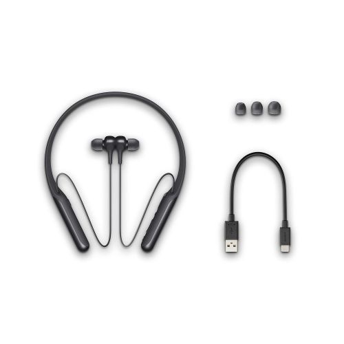 소니 Sony WI-C600N Wireless Noise Canceling in-Ear Headphones, Black (WIC600N/B)