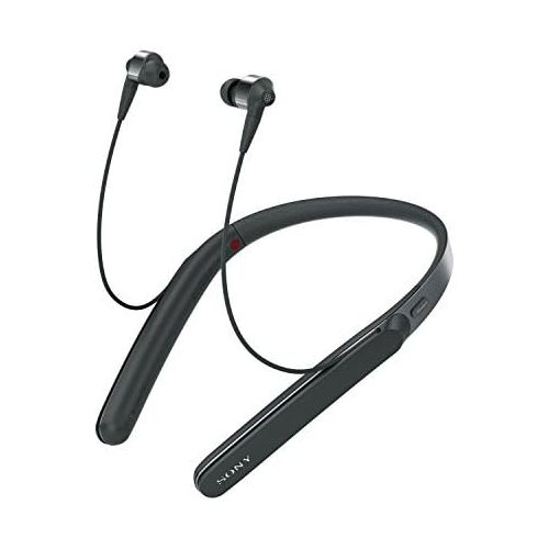 소니 Sony Premium Noise Cancelling Wireless Behind-Neck in Ear Headphones - Black (WI1000X/B)