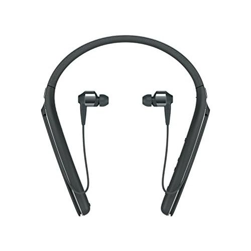 소니 Sony Premium Noise Cancelling Wireless Behind-Neck in Ear Headphones - Black (WI1000X/B)