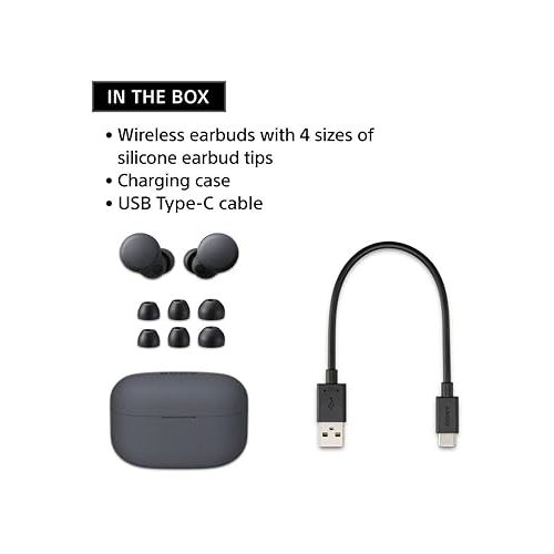 소니 Sony LinkBuds S Truly Wireless Noise Canceling Earbud Headphones with Alexa Built-in, Bluetooth Ear Buds Compatible with iPhone and Android, White