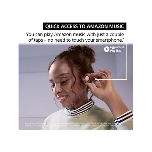 소니 Sony LinkBuds S Truly Wireless Noise Canceling Earbud Headphones with Alexa Built-in, Bluetooth Ear Buds Compatible with iPhone and Android, White