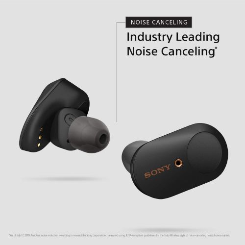 소니 [아마존핫딜][아마존 핫딜] Sony WF-1000XM3 Industry Leading Noise Canceling Truly Wireless Earbuds, Black