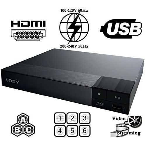 소니 [아마존베스트]Sony SONY S1700 Multi System All Region CodeFree Blu Ray Disc DVD Player - PAL/NTSC - USB - 110-240V 50/60Hz - 6 feet HDMI Cable Included