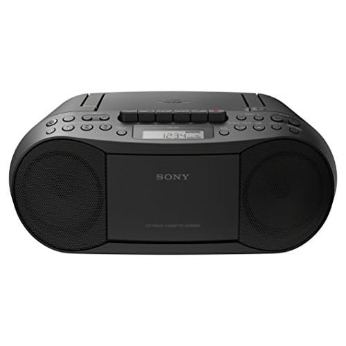 소니 [아마존베스트]Sony Stereo CD/Cassette Boombox Home Audio Radio, Black (CFDS70BLK)