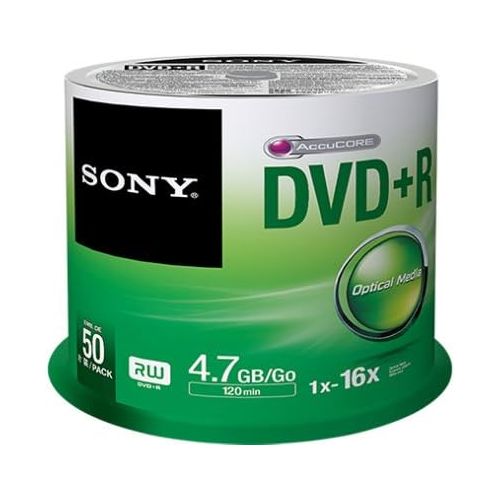 소니 [아마존베스트]Sony 50DPR47SP 16x DVD+R 4.7GB Recordable DVD Media - 50 Pack Spindle