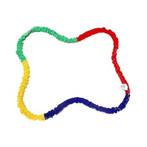 소니 [아마존베스트]Elastic Fleece Cooperative Stretchy Band Integrations Dynamic Movement Exercise Latex Band Stretchy 12 Feet Creative Movement Prop for Group Activities Special Needs Large Motor Co