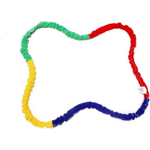 소니 [아마존베스트]Sonyabecca 6 Feet Elastic Fleece Cooperative Stretchy Band Integrations Dynamic Movement Exercise Latex Band Stretchy Creative Movement Prop for Group Activity Special Needs Large