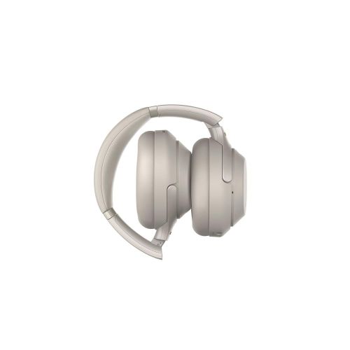 소니 Sony Noise Cancelling Headphones WH1000XM3: Wireless Bluetooth Over the Ear Headphones with Mic and Alexa voice control - Industry Leading Active Noise Cancellation - Silver