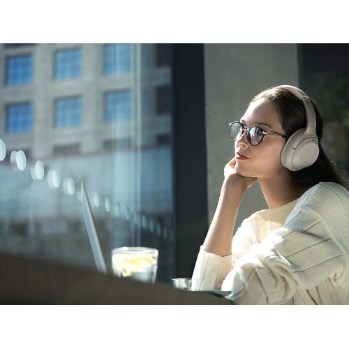 소니 Sony Noise Cancelling Headphones WH1000XM3: Wireless Bluetooth Over the Ear Headphones with Mic and Alexa voice control - Industry Leading Active Noise Cancellation - Silver