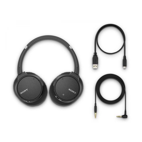 소니 Sony WH-CH700N Wireless Bluetooth Noise Canceling Over the Ear Headphones with Alexa Voice Control  Black
