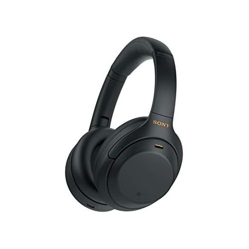 소니 Sony WH-1000XM4 Wireless Industry Leading Noise Canceling Overhead Headphones with Mic for Phone-Call and Alexa Voice Control, Black