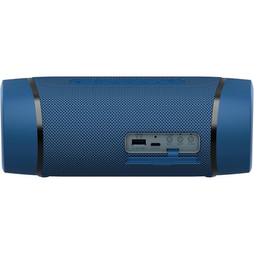 소니 Sony SRS-XB33 EXTRA BASS Wireless Portable Speaker IP67 Waterproof BLUETOOTH 24 Hour Battery and Built In Mic for Phone Calls, Blue
