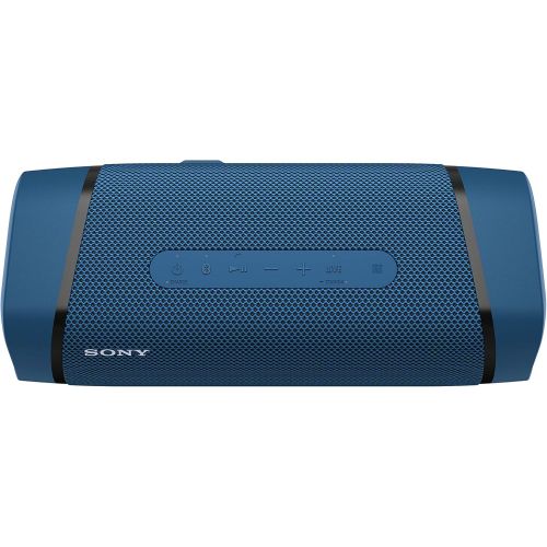 소니 Sony SRS-XB33 EXTRA BASS Wireless Portable Speaker IP67 Waterproof BLUETOOTH 24 Hour Battery and Built In Mic for Phone Calls, Blue