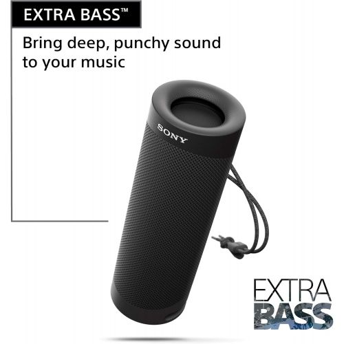 소니 Sony SRS-XB23 EXTRA BASS Wireless Portable Speaker IP67 Waterproof BLUETOOTH 12 Hour Battery and Built In Mic for Phone Calls, Taupe (SRSXB23/C)