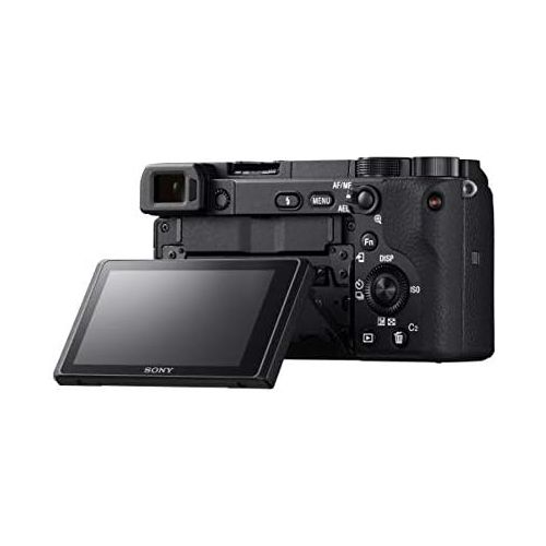 소니 Sony Alpha a6400 Mirrorless Camera: Compact APS-C Interchangeable Lens Digital Camera with Real-Time Eye Auto Focus, 4K Video & Flip Up Touchscreen - E Mount Compatible Cameras - I