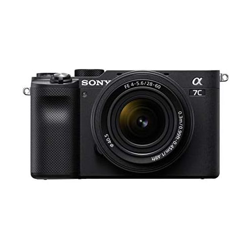 소니 Sony Alpha 7C Full-Frame Compact Mirrorless Camera Kit - Black (ILCE7CL/B)