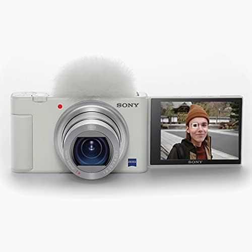 소니 Sony ZV-1 Digital Camera for Content Creators, Vlogging and YouTube with Flip Screen, Built-in Microphone, 4K HDR Video, Touchscreen Display, Live Video Streaming, Webcam