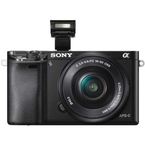 소니 Sony Alpha a6000 Mirrorless Digital Camera 24.3MP SLR Camera with 3.0-Inch LCD (Black) w/16-50mm Power Zoom Lens