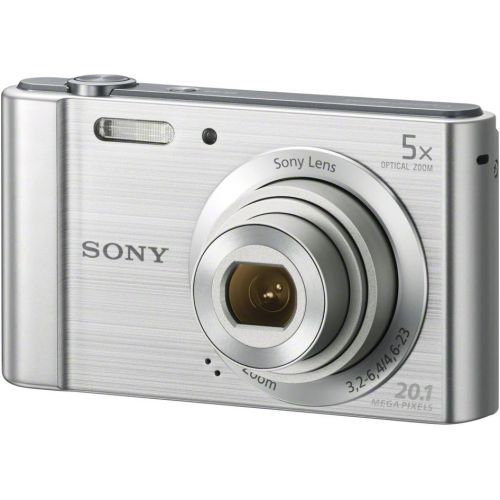 소니 Sony (DSCW800) 20.1 MP Digital Camera (Silver)