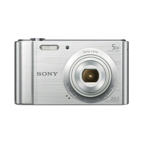 소니 Sony (DSCW800) 20.1 MP Digital Camera (Silver)