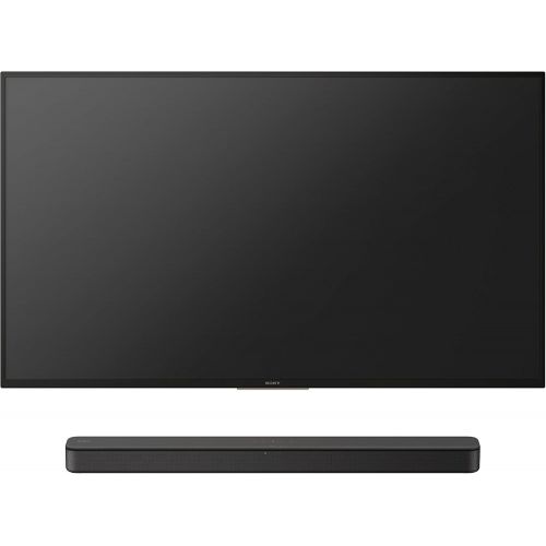 소니 Sony S100F 2.0ch Soundbar with Bass Reflex Speaker, Integrated Tweeter and Bluetooth, (HTS100F), easy setup, compact, home office use with clear sound black