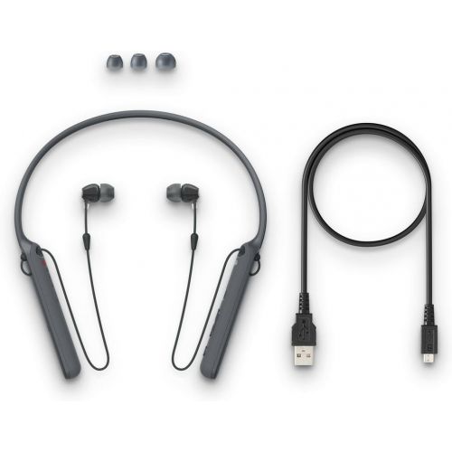 소니 Sony - C400 Wireless Behind-Neck in Ear Headphone Black (WIC400/B)