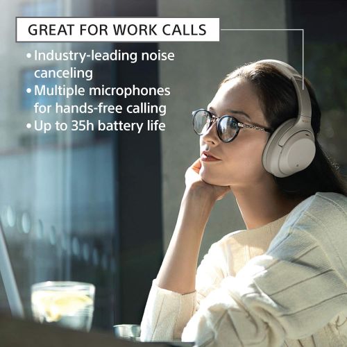 소니 Sony Noise Cancelling Headphones WH1000XM3: Wireless Bluetooth Over the Ear Headset with Mic for phone-call and Alexa voice control - Industry Leading Active Noise Cancellation  S