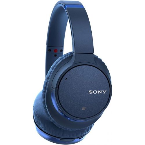 소니 Sony Noise Cancelling Headphones WHCH700N: Wireless Bluetooth Over the Ear Headset with Mic for phone-call and Alexa voice control - Blue