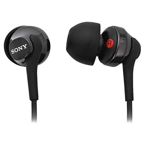 소니 Sony in-Ear Lightweight Stereo Earbud Headphones with in-line Mic (Dark Gray)