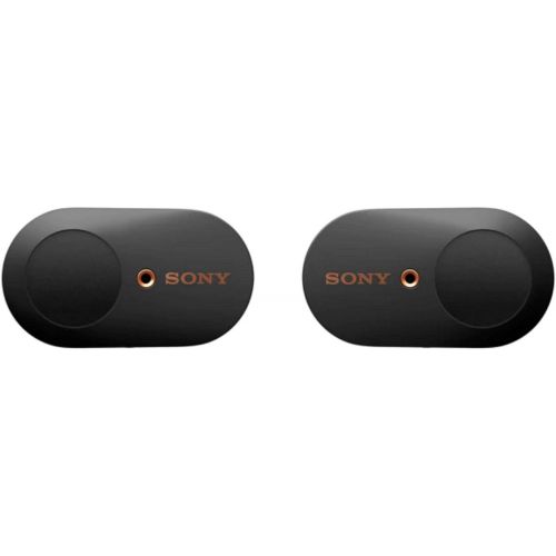 소니 Sony WF-1000XM3 True Wireless Noise-Canceling Earbud Headphones (Black, USA Warranty) with Ultra-Portable 5,000 mAh Battery Pack and 4-Port USB 3.0 Hub (3 Items)