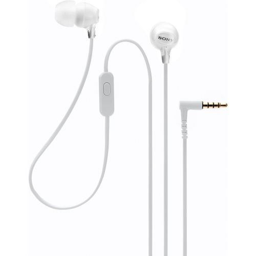 소니 Sony Audio/Video MDR-EX15AP/W EX Earbud Headset White